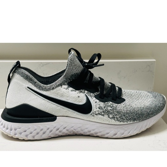 Nike Epic React Flyknit 2 White Pure Platinum Women’s Size 12 - Picture 7 of 8
